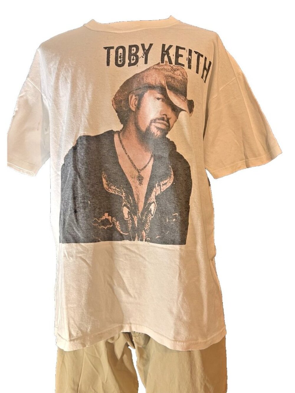 Vintage 2009 Toby Keith Trace Adkins Americas Toughest Tour T Shirt Men XL White